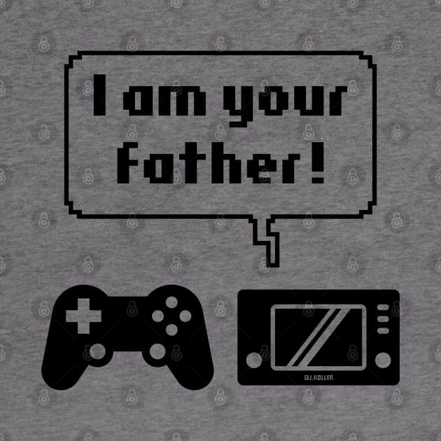 Controller Game Console Icons (I Am Your Father! / Black) by MrFaulbaum